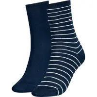 Tommy Hilfiger Lot De 2 Paires De Chaussettes À Rayures Th Women Sock 2p Smal/Midnight Blue - 39-42