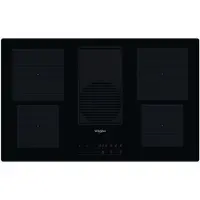 Whirlpool WVH 92 K/1 - Table de cuisson à induction - 4 plaques de cuisson - Niche - largeur : 80.7 cm - profondeur : 49.2 cm - classe A - noir avec Aspiration descendante