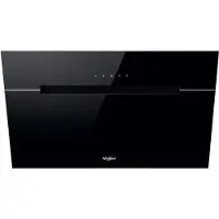 Whirlpool Hotte , montage mural, 650 m3/h, largeur 60 cm, noir