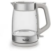 Tefal Bouilloire en verre KI605B30 Bouilloire électrique 1,7 L 2200 W Gris, Argent, Transparent