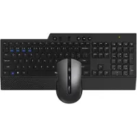 Rapoo 8200T Multimodus Draadloze Desktop Combo Set Zwart QWERTY US