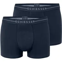 Schiesser Boxers bleu nuit / blanc