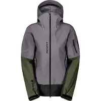 SCOTT - Veste 3 couches en GORE-TEX - Explorair GTX 3L Jacket W Evening Grey Douglas Green pour Femme en Nylon - Taille L - Gris