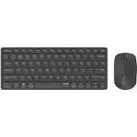 Rapoo 9600M Draadloze multimode Blade Combo Set, QWERTY US - Donkergrijs