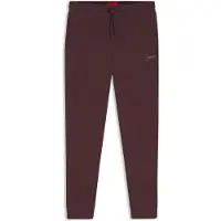 HUGO Bas de pyjama en coton mélangé avec logo brodé