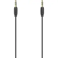 Hama Câble Audio Doré Jack 3.5 Mm Stéréo Ultrafin 5 M Noir (205264)