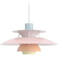 Louis Poulsen PH 5 Suspension Pastels Blue Rose Peach