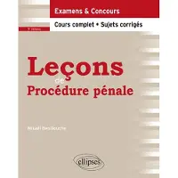 Ellipses Leçons de Procédure pénale - 3e édition
