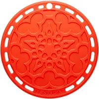 Le Creuset Coaster Le Creuset Silicone Orange Volcanique 20 cm