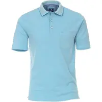 REDMOND Casual Regular Fit Polo bleu, Unicolore