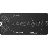 Dark Project - Nova Black / Mousepad (XL), Tapis de souris, Noir