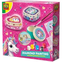 SES Creative Diamond Painting Unicorn Jewellery Boxes Beads For Bracelets Rose