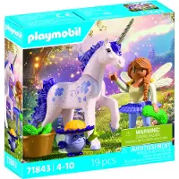 Playmobil geobra Brandstätter Stiftung & Co.K Sammeleinhorn Licorne porte-bonheur avec fée