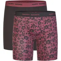 Happy Shorts Boxers ' Jersey Long ' baie / noir