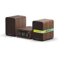 Pure Classic Stereo Mini Système micro audio domestique 40 W Marron, Noyer