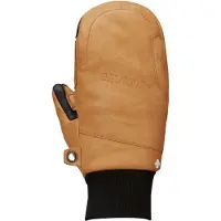 Snowlife - Moufles en cuir et en laine - Smitten Leather Nature en Laine - Taille S - Marron