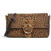 Pinko Sac à bandoulière 'Slouchy' marron / noir