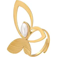 Gaya Bague or / blanc perle