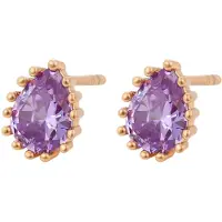 NAEMI Boucles d'oreilles or / violet