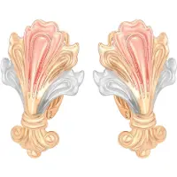 Gaya Boucles d'oreilles or rose / rose ancienne / argent