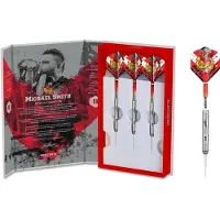 Unicorn Champion du monde Michael Smith Steel Dart Boîte de présentation 1 jeu (21 g)