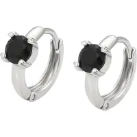 Gaya Boucles d'oreilles noir / argent