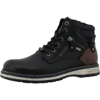 Mustang Bottines à lacets 'Mariko' brun foncé / noir