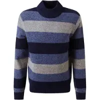 Pierre Cardin Pull-over saphir / bleu foncé / gris