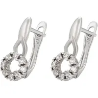 Gaya Boucles d'oreilles argent / transparent