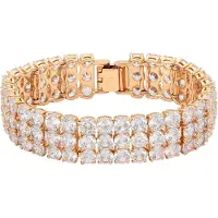 Faina Bracelet or rose / transparent