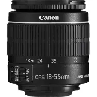 Canon EF-S 18-55mm f/3.5-5.6 IS II - Lentille à zoom (EF-S, APS-C / DX), Objectif, Noir