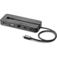 HP Station d'accueil pour ordinateur portable Adaptateur USB-C mini+PCEN (USB-C, 1 portion), Station d’accueil + hub USB, Noir
