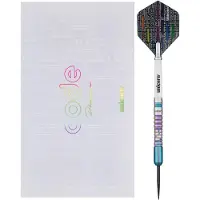 Unicorn Dimitri van den Bergh Code Player fléchettes en acier (22 g)