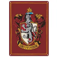 Half Moon Bay Harry Potter - Plaque Metal 21 X 15 - Gryffindor