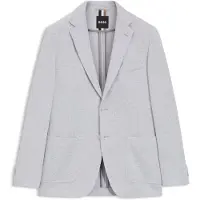 BOSS Veste Regular en coton mélangé à chevrons