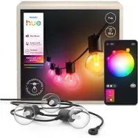 Philips Hue Festavia Globe Guirlandes Lumineuses - 7 Mètres - 10 Ampoules