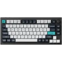 Keychron Q1 Max QMK/VIA Clavier mécanique sans fil, QWERTY US, Knob, Carbon Black, Gateron Jupiter Banana Q1M-M4