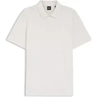 BOSS Polo en coton à la structure originale