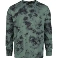 RED by EMP T-shirt manches longues de - Haut Tie Dye - M - XL - pour Homme - olive - Taille XL