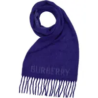 Burberry Écharpe 'Schal' bleu roi