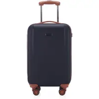 Hauptstadtkoffer Wannsee - Bagage à main trolley valise cabine valise rigide trolley avion Hardcase Caryy-On 38L,bleu foncé