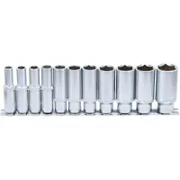Bgs 2756 Jeu de douilles 10 (3/8), profondes, en POUCE, 11 pcs.