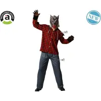 Atosa Werewolf Men Costume Rouge 2XL Enfants