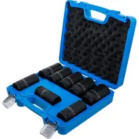 Bgs Jeu de douilles de force, extra profondes, entraînement carré intérieur 20mm SW 22-38mm 8 pcs.