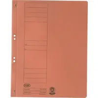 Pierre by Elba Agrafeuse à oeillets en carton, orange, agrafage commercial de la couverture complète, emballée par (A4, 50x)