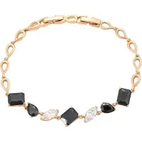 NAEMI Bracelet or / noir / transparent