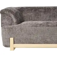 Beliani Ensemble De Salon 5 Places Alnor Tissu Chenille Marron