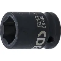 Bgs Douille à choc 6 pans carré 12.5 mm 1/2" taille 18 mm