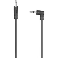 Hama Câble audio 90° Jack Stéréo 0.5 m Noir
