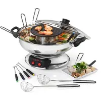 KitchenChef KCP.FOND-ASIA appareil à fondue, raclette et wok 6 personne(s)